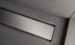 TECElinus Комплект дренажного канала с основой для плитки "tile" и панель “steel”, 0,8 л/с, 800 мм мини 3 5